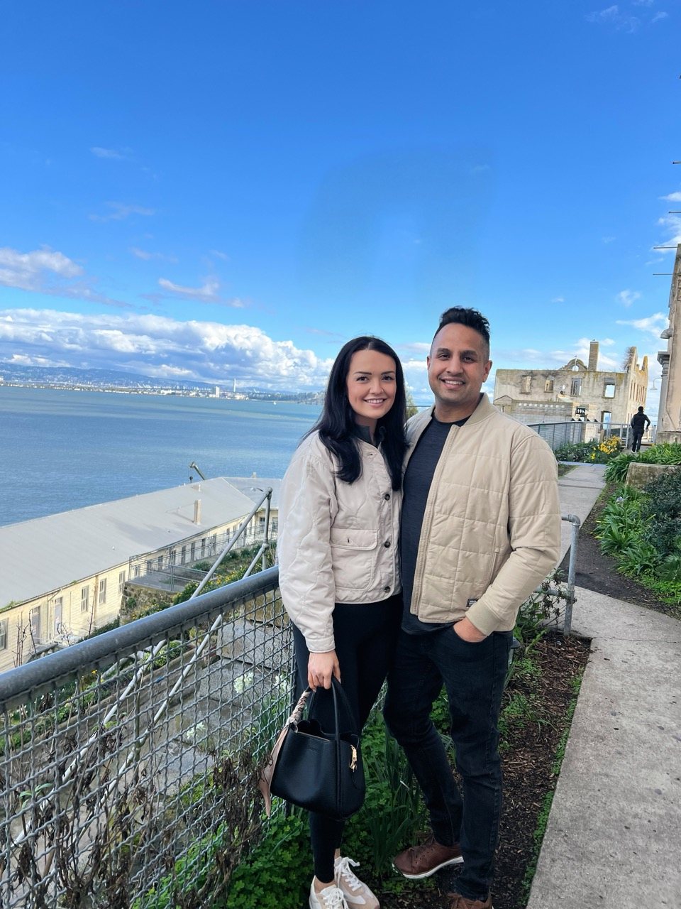 Brynn and Manoj travelling